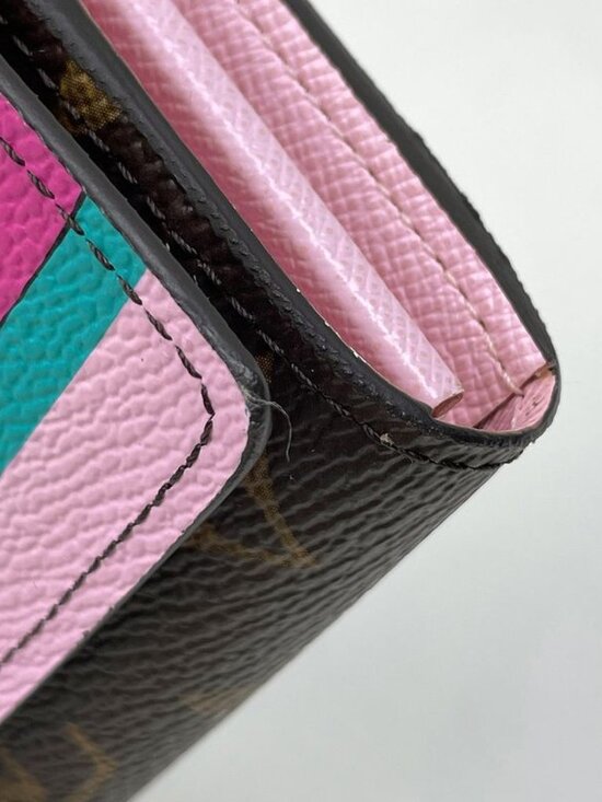 Louis Vuitton Portefeuille Sarah Bill Purse Coin Wallet Monogram Brown - Picture 3 of 9